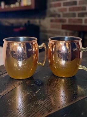 HUNT A KILLER Detective Copper Juice Mugs (Set of 2) 16 oz